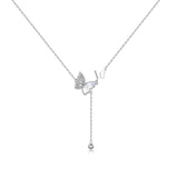 FANCIME „Lightplay Butterfly“ Hängende Halskette aus Sterlingsilber