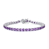 Bracelet en argent sterling "Spiritual Purple" avec améthyste