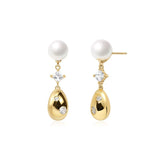 Boucles d'oreilles en Perles en Argent Sterling “Haricot Sucré” FANCIME