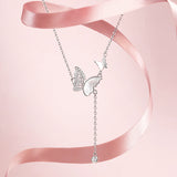 FANCIME „Lightplay Butterfly“ Hängende Halskette aus Sterlingsilber