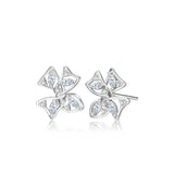 FANCIME "Blooming Bow" Boucles d'oreilles en argent sterling en forme de nœud floral