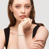 FANCIME "Lunaria" Juni Geburtsstein Mondstein Sterling Silber Tennisarmband