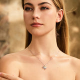 FANCIME "Soluna Nexus" Collier en Citrine de Novembre en Argent Sterling