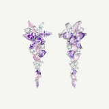 „Wisteria Whisper“ Ohrringe aus rosa Turmalin und Silber