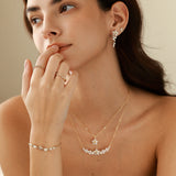 Bagues de Promesse pour Couples “Chuchotements du Crépuscule” en Argent Sterling FANCIME