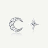 FANCIME „Sweet Dream“ Mond-Stern Ohrstecker aus Sterlingsilber 