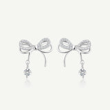 FANCIME „Dream Bow“ Schmetterlingsschleifen-Ohrringe aus Sterlingsilber