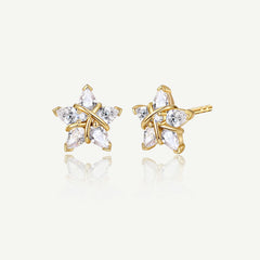 FANCIME "Ms Vega" Twinkling Star Alpha Lyrae Sterling Silver Stud Earrings