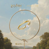 Harry Potter x FANCIME Goldener Schnatz Silberring