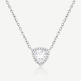 Balance Essential Silver Necklace in White CZ