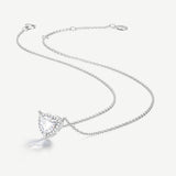 Balance Essential Silver Necklace in White CZ