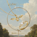 Harry Potter x FANCIME Goldener Schnatz Silberring