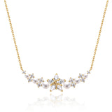 FANCIME „Vega Whisper“ Twinkling Star Alpha Lyrae Sterling Silber Halskette 