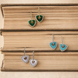 Trinity Signature Silver Earrings in Mother of Pearl