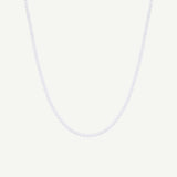 Pearl Blossom Silver Chain Necklace