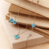 Trinity Signature Silver Bracelet in Created Turquoise