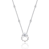 FANCIME "Vega Aureole" Funkelnder Stern Alpha Lyrae Sterling Silber Halskette 