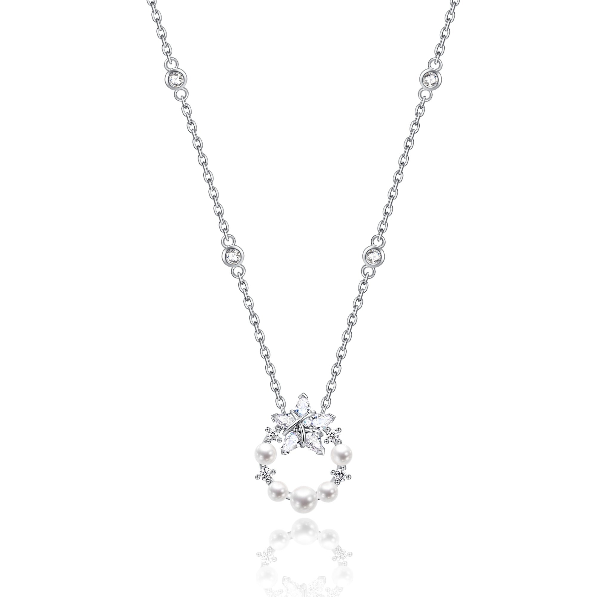 Collier en argent sterling "Vega Aureole" Étoile scintillante Alpha Lyrae