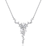 FANCIME "Vega Serenade" Twinkling Star Alpha Lyrae Sterling Silber Halskette 