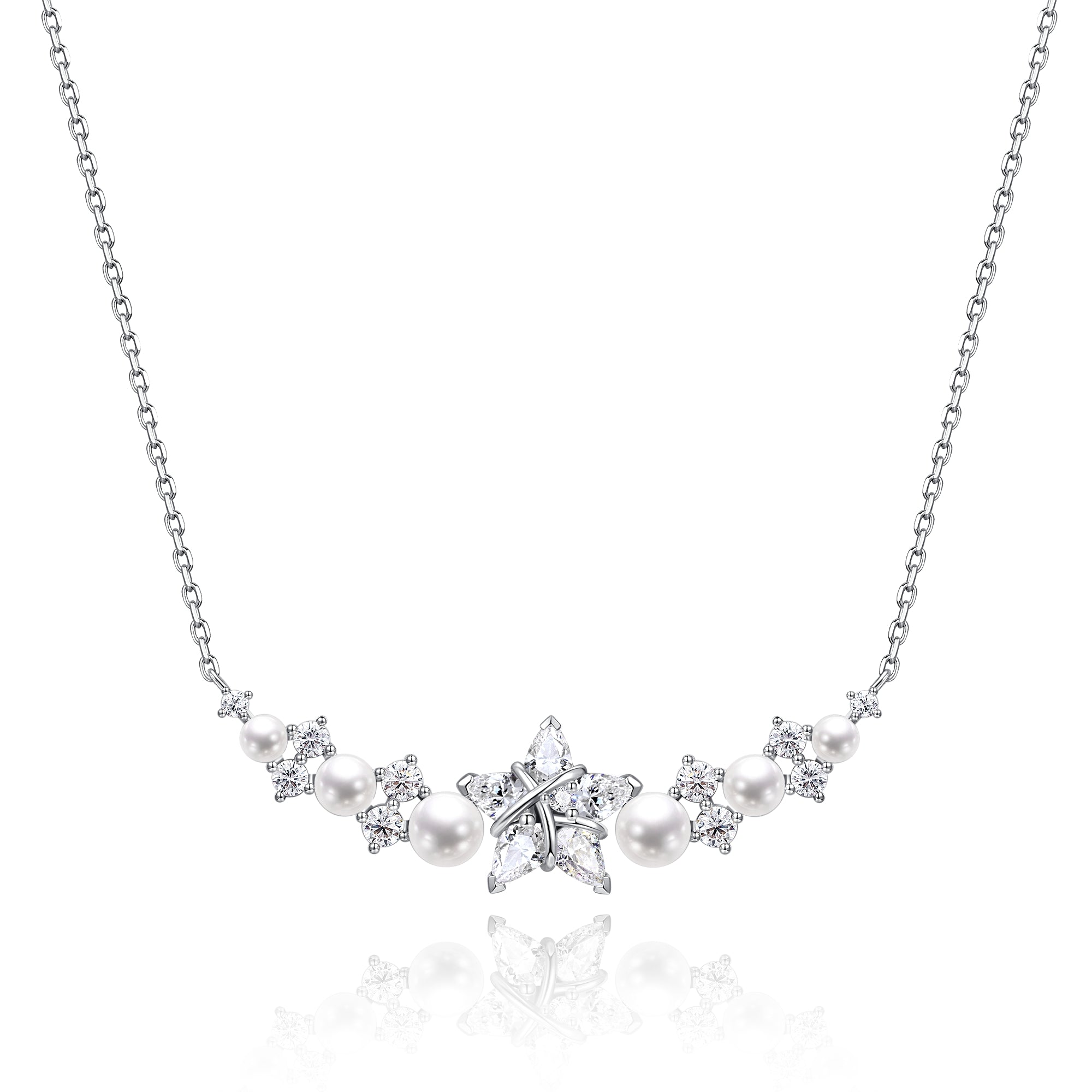 Collier en argent sterling "Vega Whisper" Étoile scintillante Alpha Lyrae