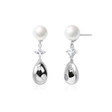 Boucles d'oreilles en Perles en Argent Sterling “Haricot Sucré” FANCIME