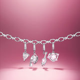 Pink Guardian Heart Silver Charm
