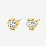 Tiny Delight Dainty Silver Earrings