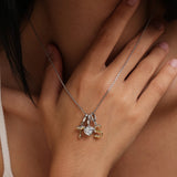 Molten Love Initial Charm Letter S in Sterling Silver
