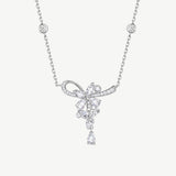 Wisteria Tendril Silver Necklace