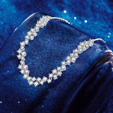 Starlit Aria Galaxy Tennis Halskette aus Sterlingsilber, verstellbar 
