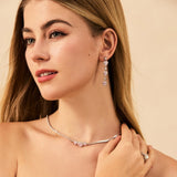 „Ms Charming“ Halo Herz Ohrhänger aus Sterlingsilber