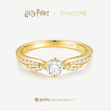 Harry Potter x FANCIME Goldener Schnatz Silberring