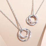 FANCIME „Promise Hearts“ Partner-Halskette aus Sterlingsilber für Paare