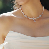 Collier en Argent Doux de Promesse Wisteria Bloom Drop