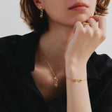 Rose Pin Silver Pendent Necklace