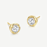 Tiny Delight Dainty Silver Earrings