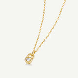 Promise Lock Silver Pendant Necklace