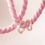 Bagues de Promesse pour Couples “Chuchotements du Crépuscule” en Argent Sterling FANCIME