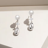 Boucles d'oreilles en Perles en Argent Sterling “Haricot Sucré” FANCIME