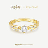 Harry Potter x FANCIME Goldener Schnatz Silberring