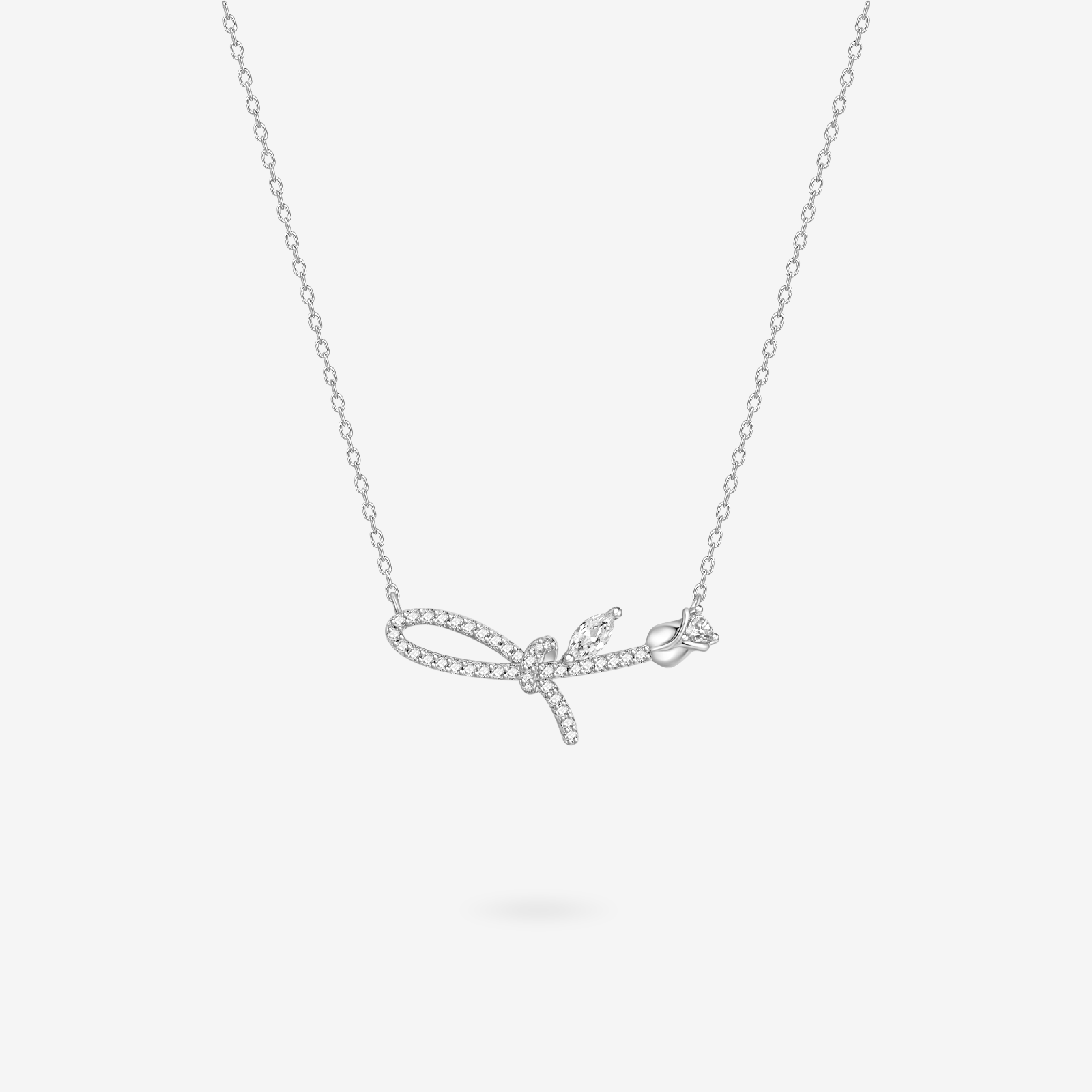 FANCI ME "La Rose" Sterling Silver Necklace Main