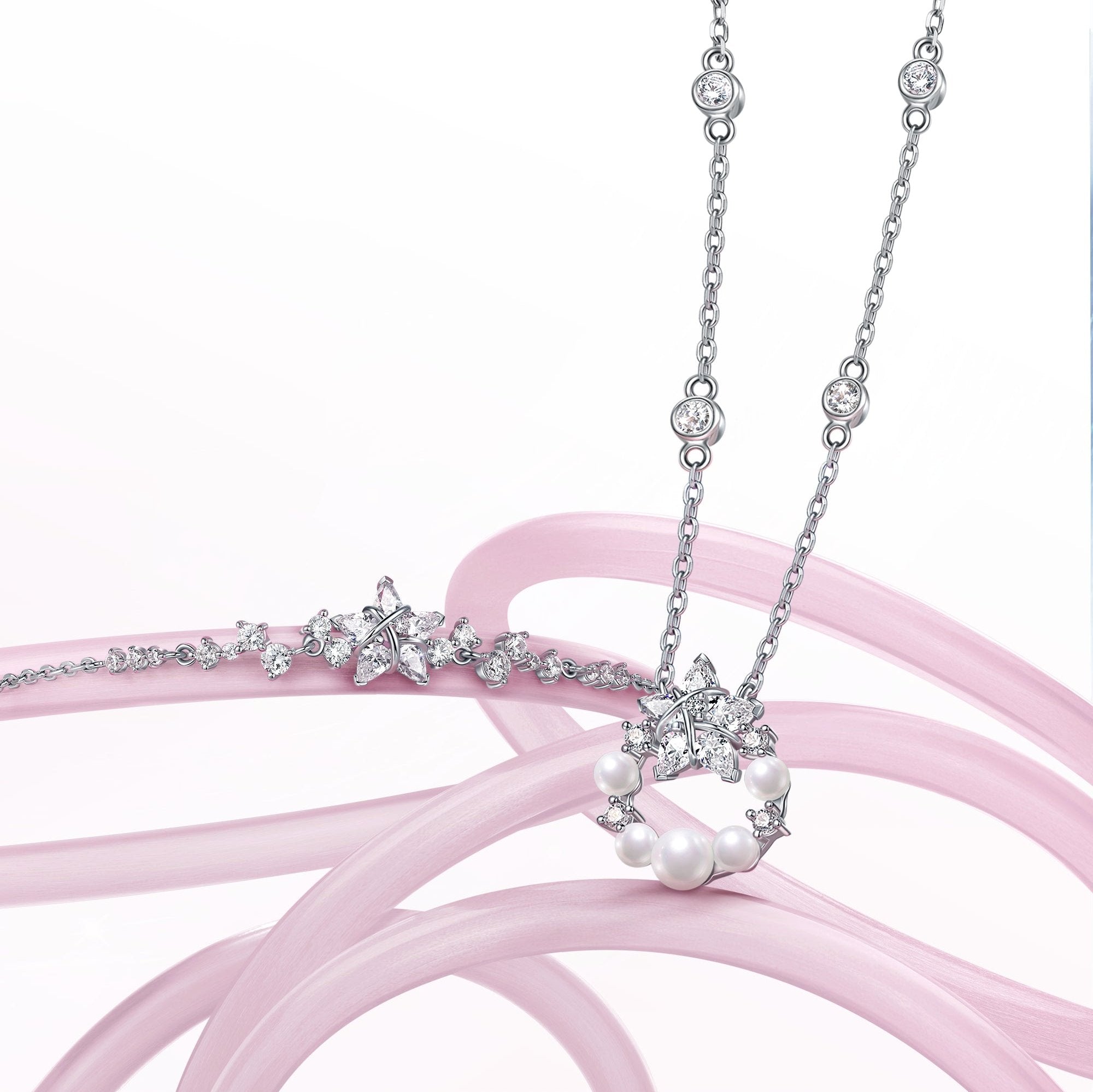 Collier en argent sterling "Vega Aureole" Étoile scintillante Alpha Lyrae