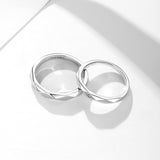 Bagues en argent sterling pour couples "Tous les Angles" FANCIME