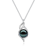 FANCIME "Grâce de Moana" Collier en Argent Sterling avec Perle de Tahiti