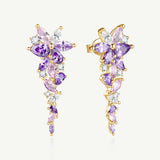 „Wisteria Whisper“ Ohrringe aus rosa Turmalin und Silber
