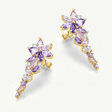 „Wisteria Whisper“ Ohrringe aus rosa Turmalin und Silber