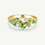 „Wisteria Whisper“ Peridot-Silberring