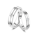 FANCIME „Sternenmelodie“ Partnerringe aus Sterlingsilber mit Sternenmotiv 