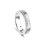 FANCIME "Starlit Melody" Couples Promise Sterling Silver Star Matching Rings