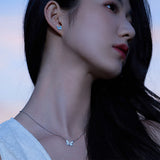 FANCIME „Starlight Butterfly“ Ohrringe aus leuchtendem Emaille und Sterlingsilber